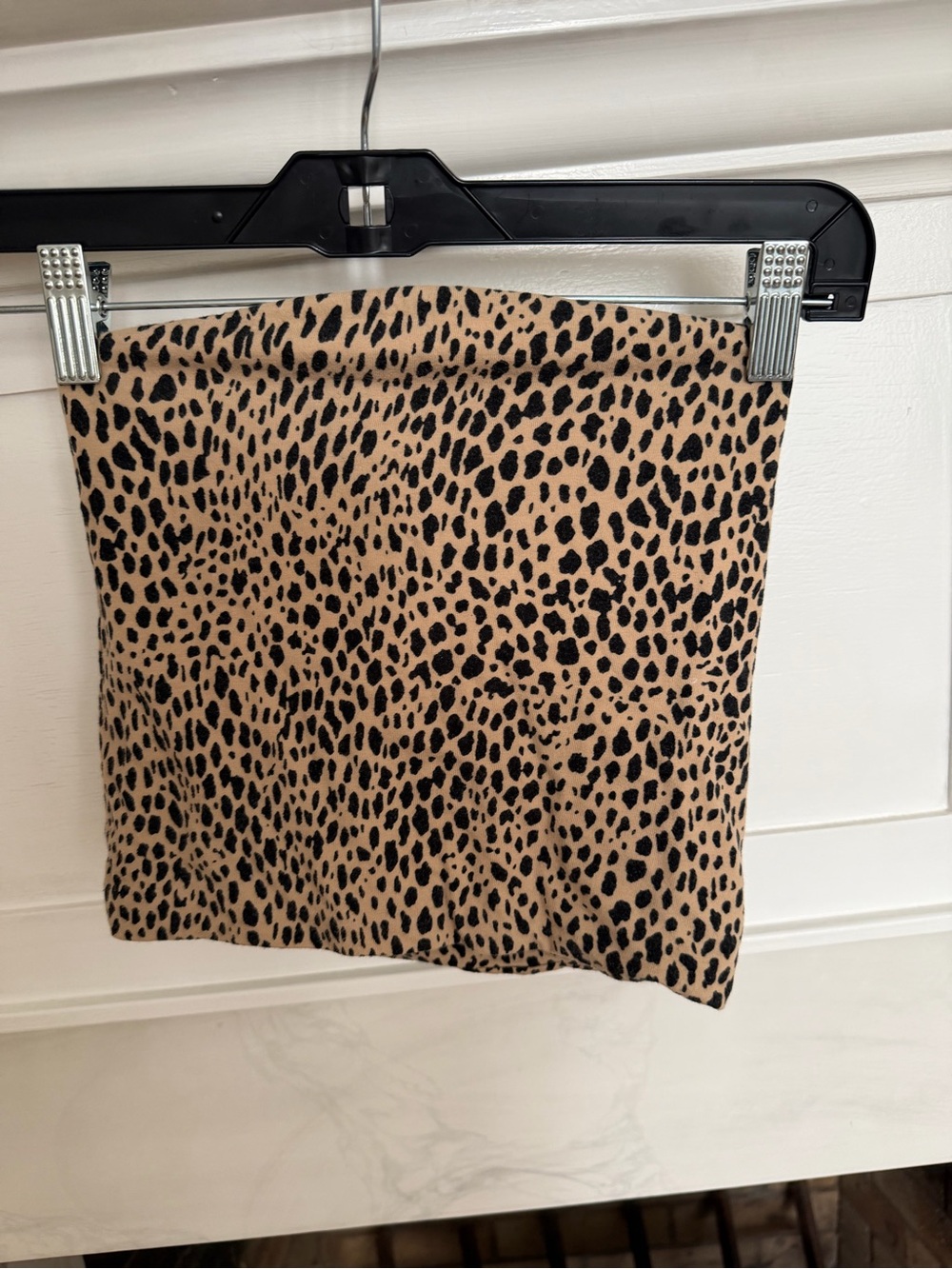 Brandy Melville Black & Tan Leopard tube top